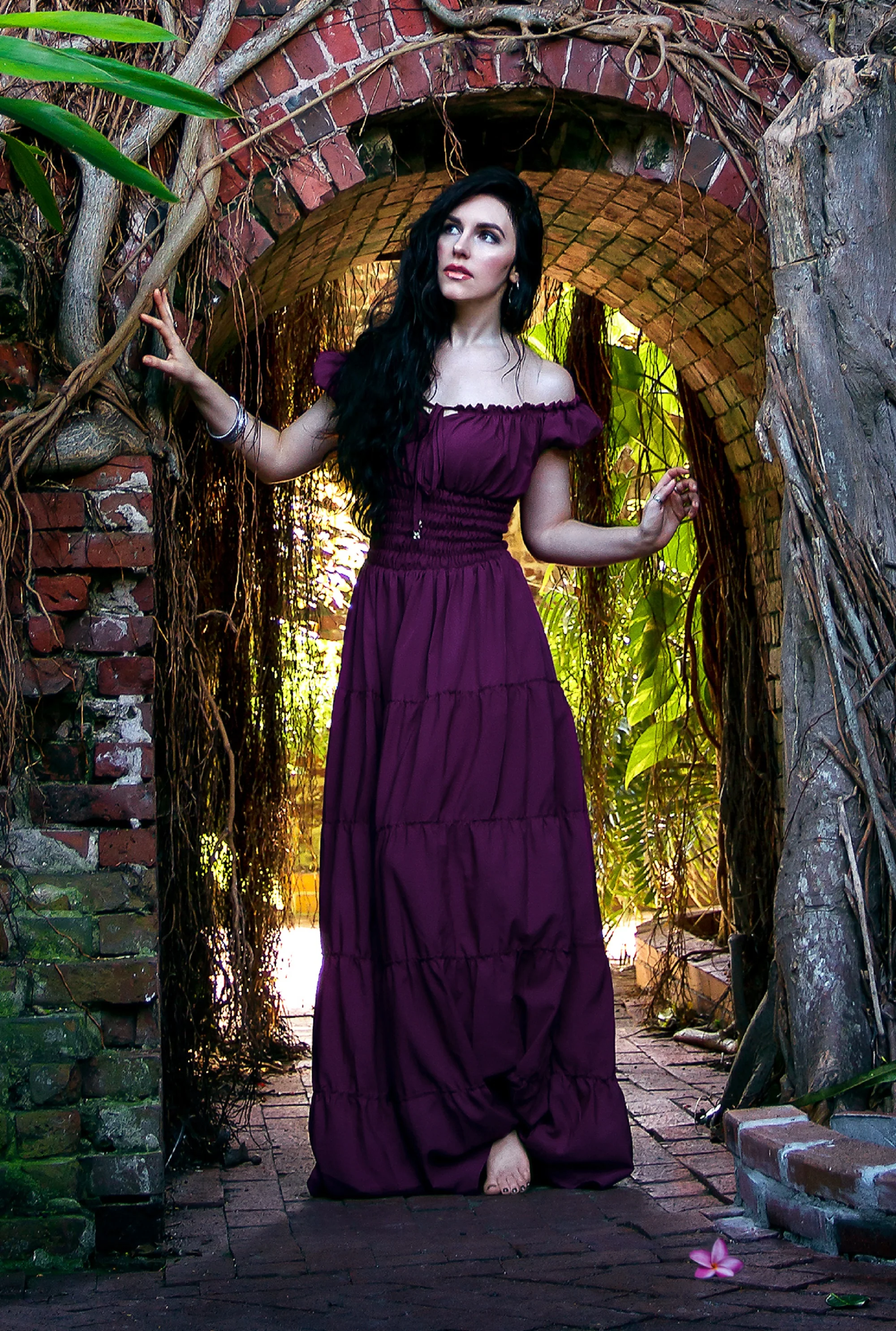 Perfect Hot Weather Renaissance Chemise Bohemian Summer Dress - Image 13