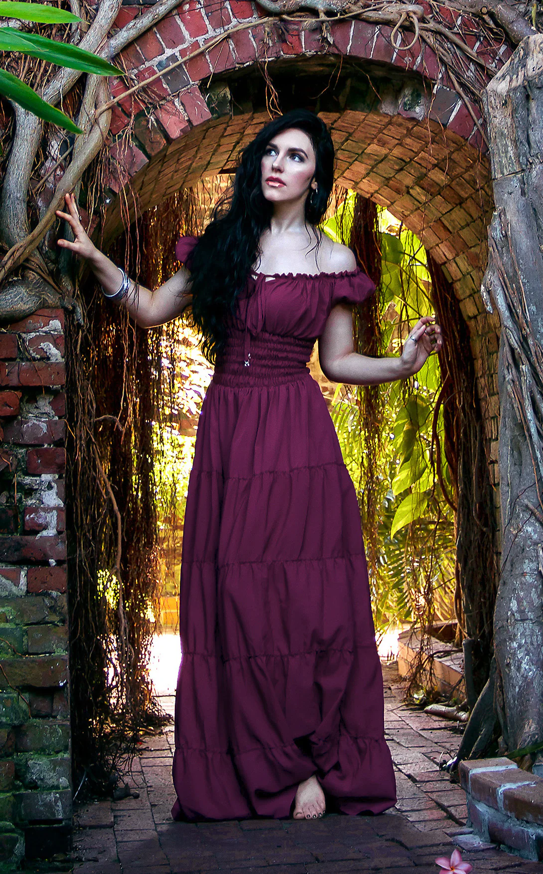 Perfect Hot Weather Renaissance Chemise Bohemian Summer Dress - Image 21