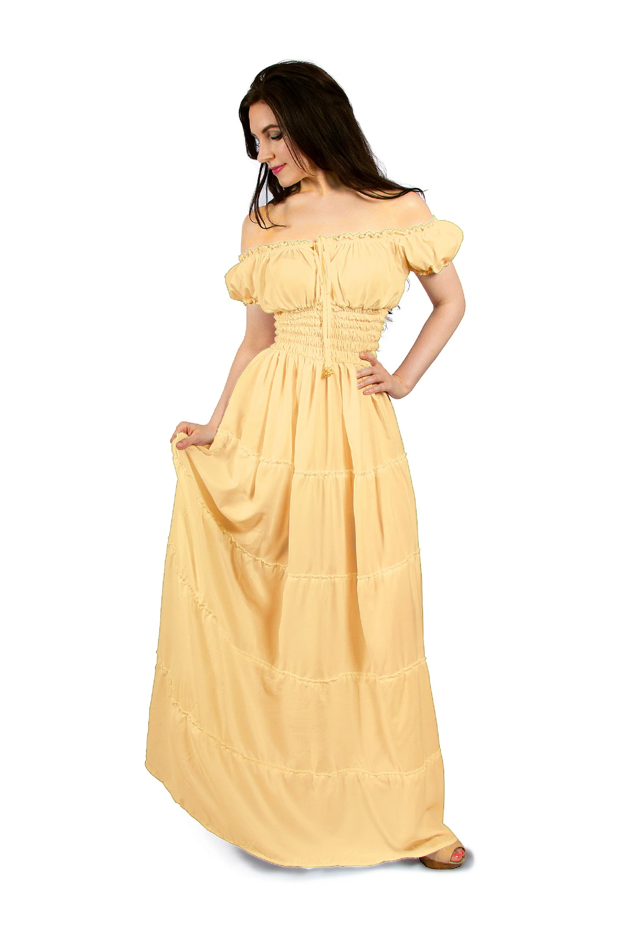Perfect Hot Weather Renaissance Chemise Bohemian Summer Dress - Image 24