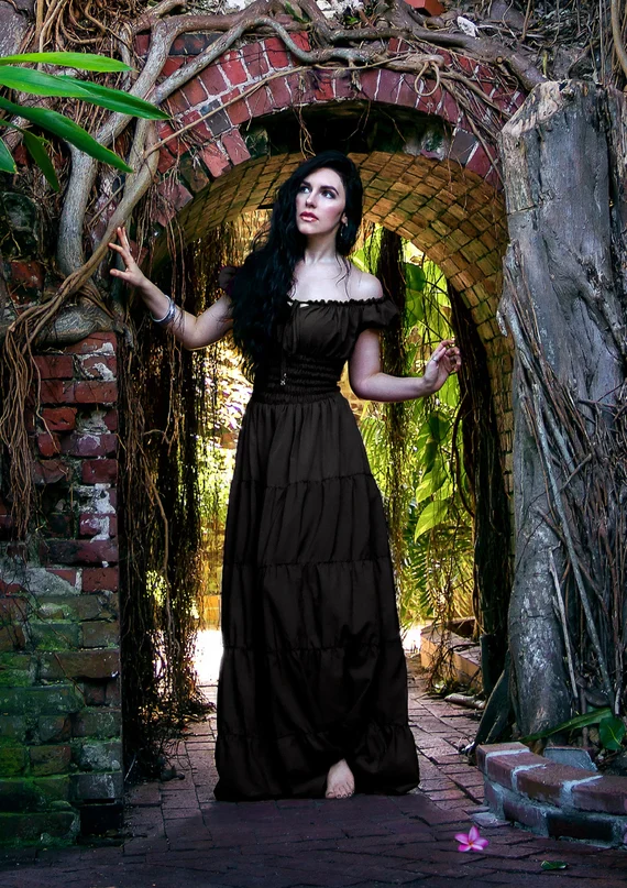 Perfect Hot Weather Renaissance Chemise Bohemian Summer Dress - Image 5