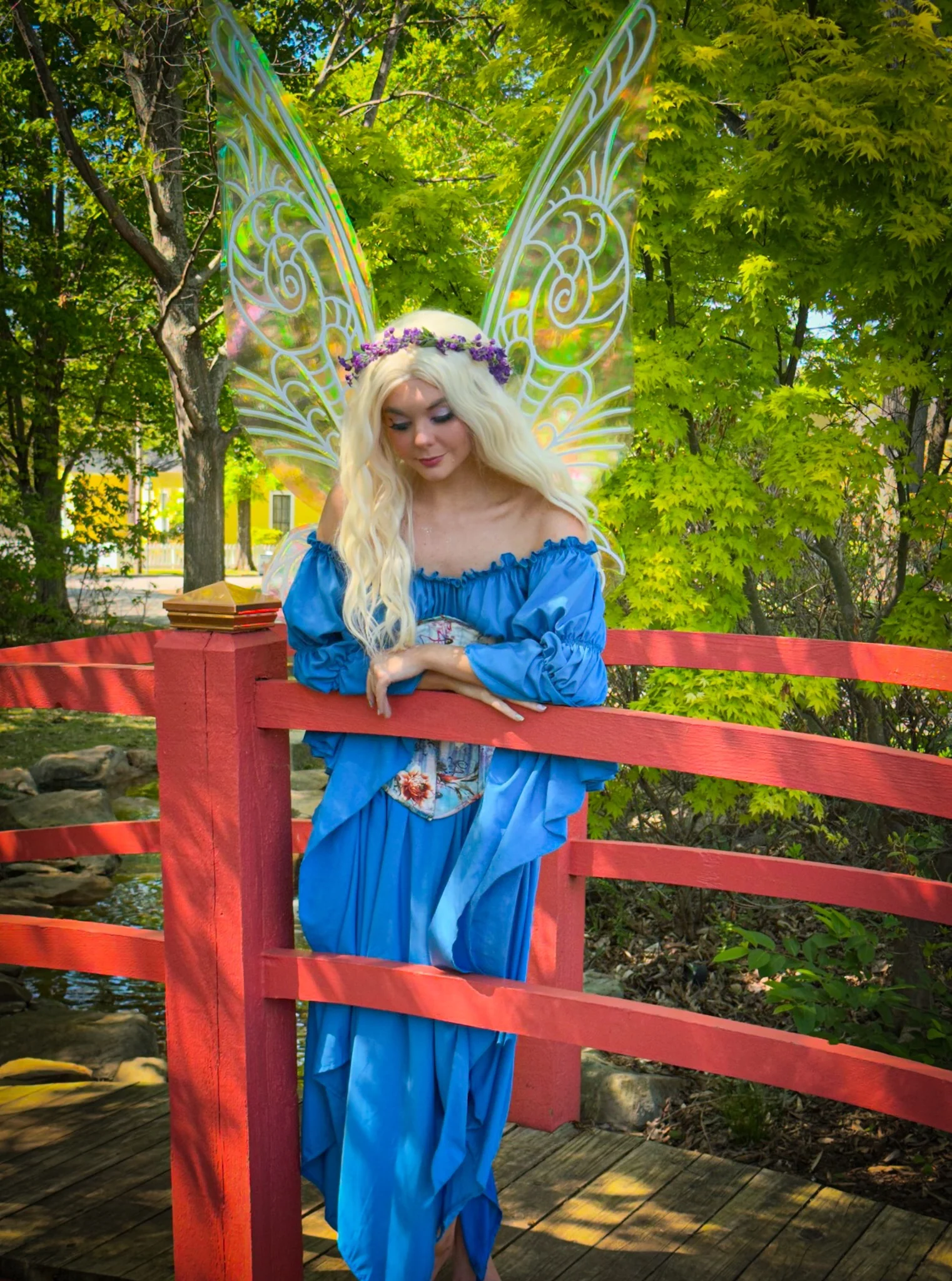 Women’s Renaissance Corset Costume - Ren Faire - Medieval Fantasy - Fairy- Cosplay - The “Midsummer Night Dream" - Reminisce Brand - Image 7