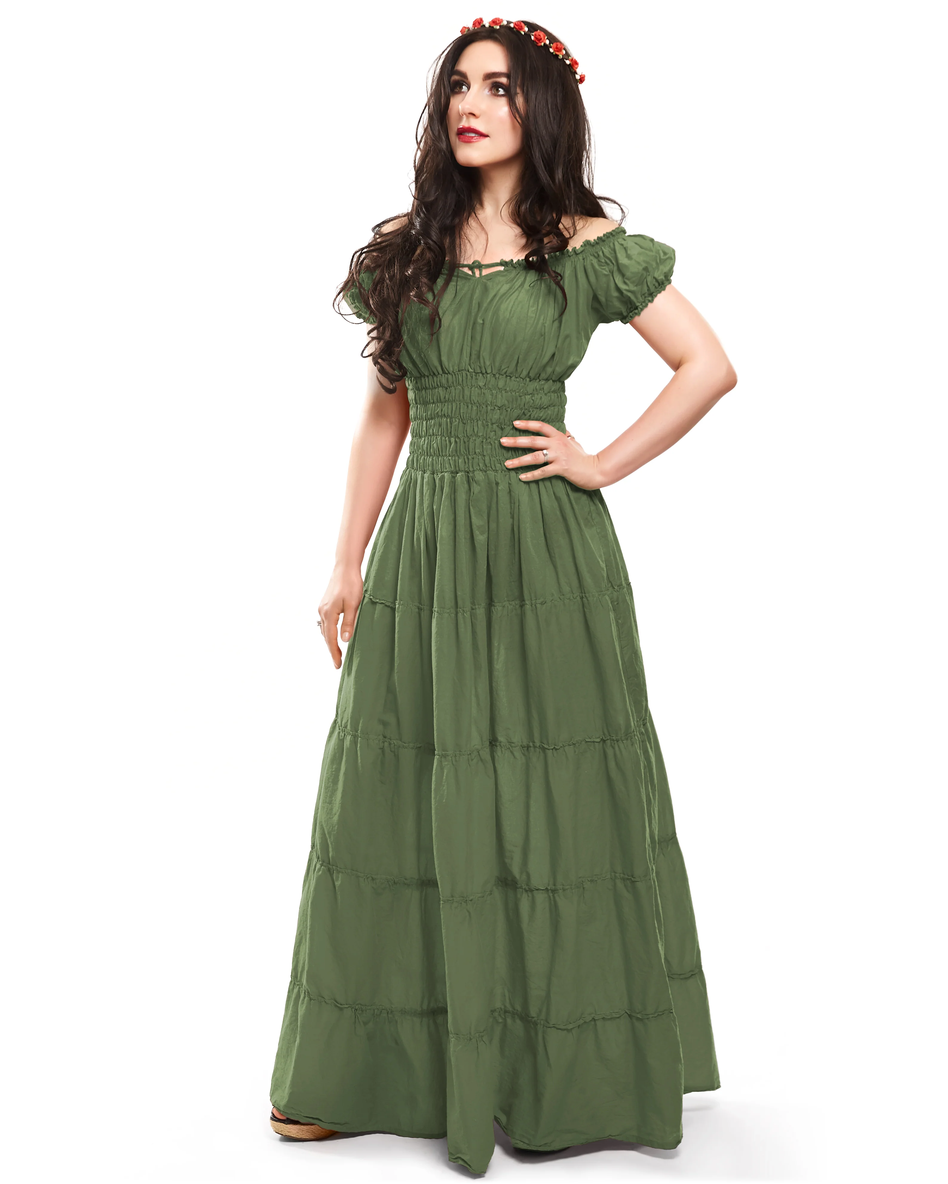 Full length 100% Cotton Summer Dress Renaissance Faire Chemise - Image 5