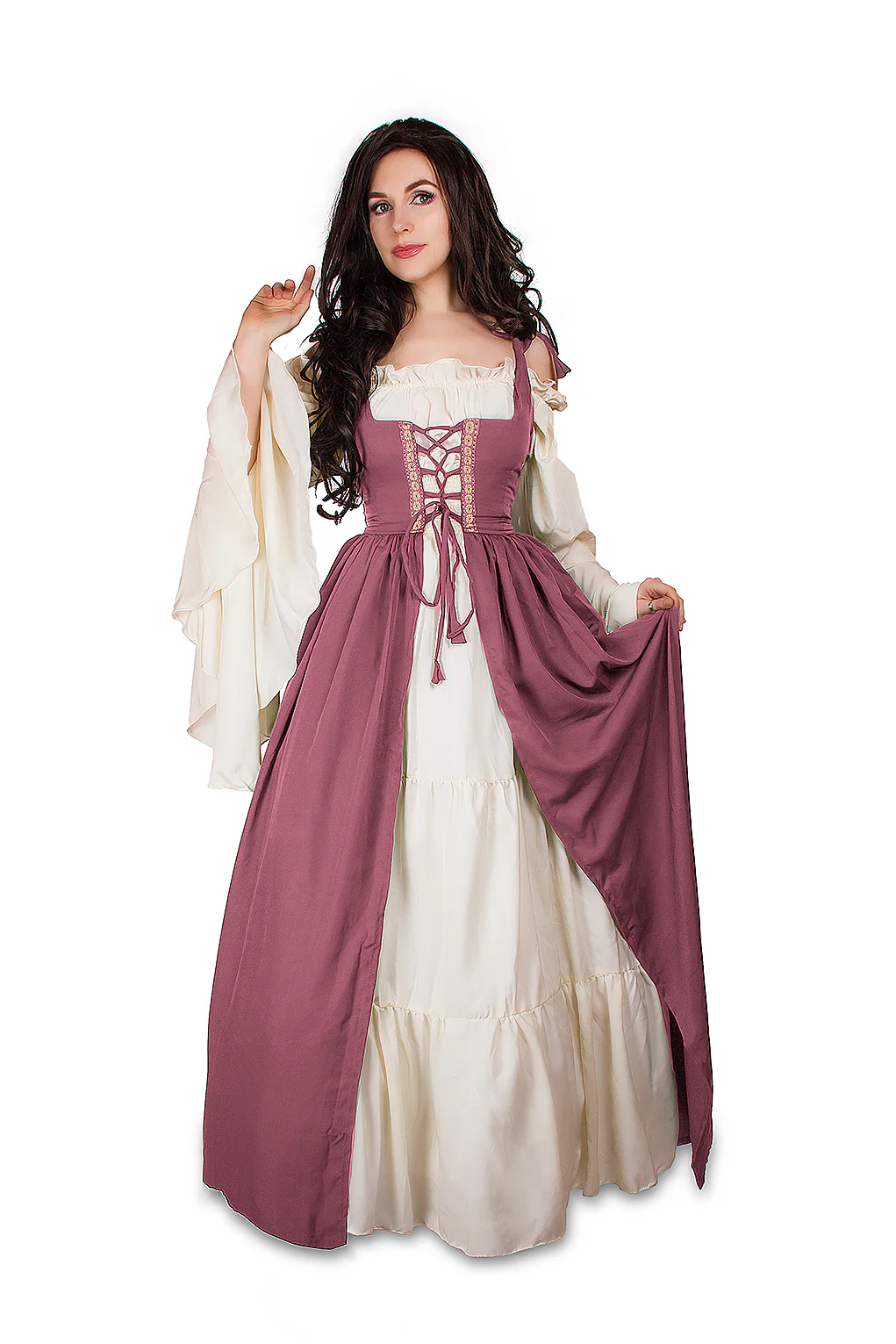 Renaissance Faire 2 piece Full Costume Irish Dress & Long-Sleeved Chemise - Image 3